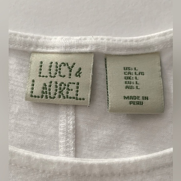 LUCY & Laurel White Tank Size Large - Picture 4 of 11